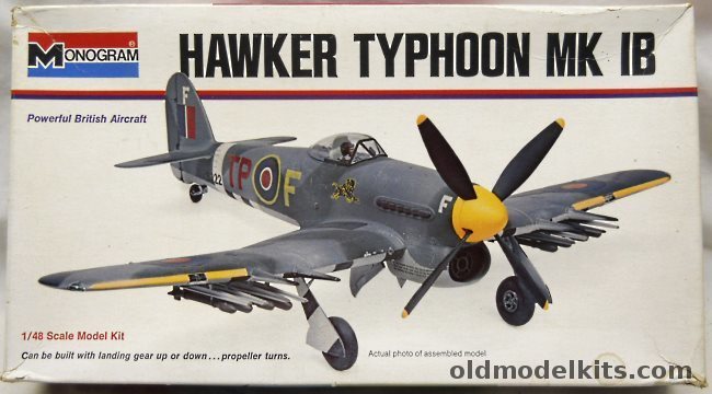 Monogram 1/48 Hawker Mk 1B Typhoon White Box Issue, 6841 plastic model kit